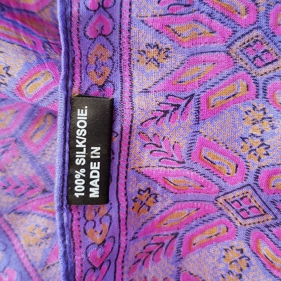 Silk scarf wrap - Picture 4 of 5